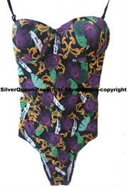 Farverig monokini